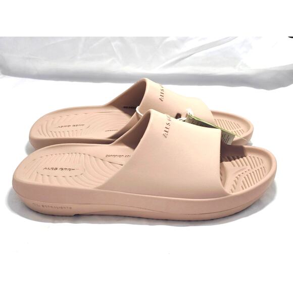 Ales Grey Eco Malibu Recovery Slide Sandals Blush Pink [Tan] NEW - Picture 2 of 7